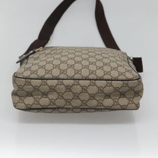 Gucci Front Zip Messenger GG Coated Canvas