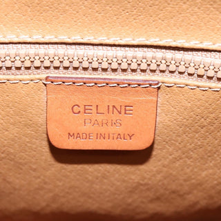 Celine Vintage Macadam Shoulder Bag Canvas and Leather