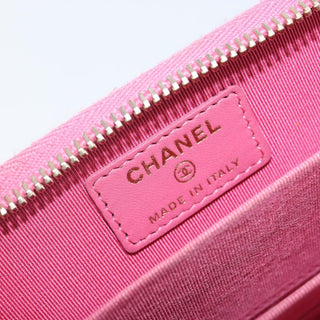 Chanel So Black CC Zip Coin Purse Quilted Lambskin