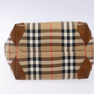 Burberry Nova Check Tote Canvas and Leather
