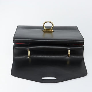 Celine Vintage Top Handle Bag Glazed Leather