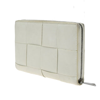 Bottega Veneta Cassette Zip Around Wallet Maxi Intrecciato Leather