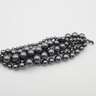 Chanel CC Charm Bracelet Faux Pearls and Metal