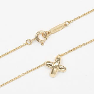 Tiffany & Co. Cross.Pendant Necklace 18K Yellow Gold