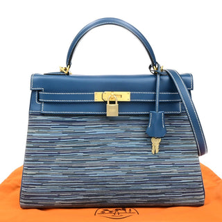 Hermes Kelly Handbag Vibrato and Chamonix