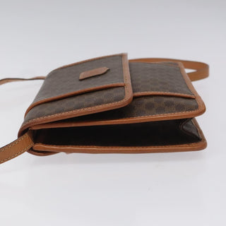 Celine Vintage Macadam Shoulder Bag Canvas and Leather