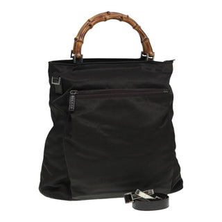 Gucci Bamboo Top Handle Tote Nylon