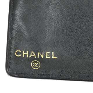 Chanel CC Bifold Wallet Quilted Caviar