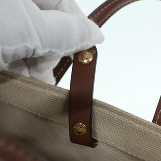 Burberry Freya Shopping Tote Canvas with Leather