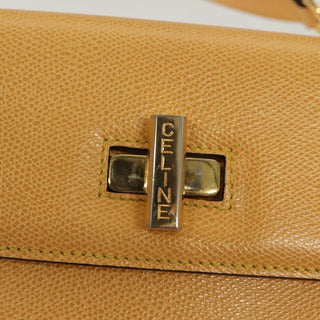 Celine Vintage Convertible Turnlock Top Handle Bag Leather