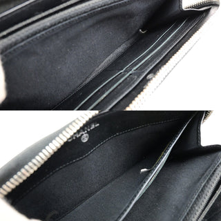 Chanel Brilliant Zip Around Wallet Quilted Patent