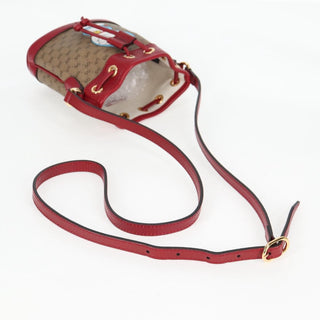 Gucci Doraemon Bucket Bag Printed Mini GG Coated Canvas