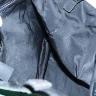 Prada Grommet Lock Flap Chain Shoulder Bag Leather