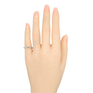 Tiffany & Co. Elsa Peretti 1 Diamond Stacking Band Ring 950 Platinum with Diamond