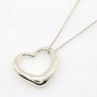 Tiffany & Co. Elsa Peretti Open Heart Pendant Necklace Sterling Silver