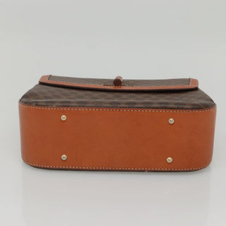 Celine Vintage Convertible Top Handle Bag Macadam Coated Canvas