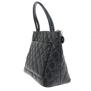 Chanel Medallion Tote Quilted Caviar