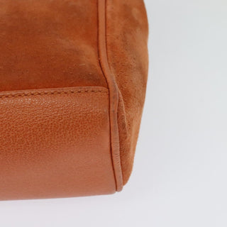 Gucci Vintage Bamboo Front Pocket Tote Suede