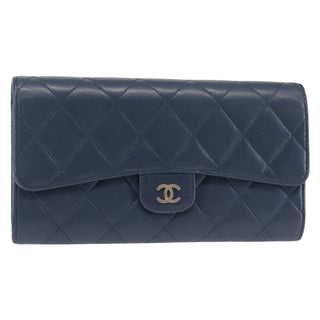 Chanel CC Gusset Classic Flap Wallet Quilted Lambskin