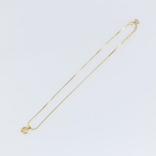 Christian Dior CD Pendant Necklace Metal