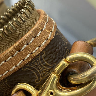 Celine Vintage Macadam Shoulder Bag Canvas