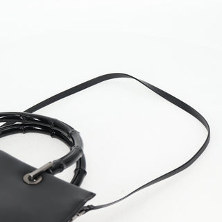 Gucci Bamboo Top Handle Convertible Tote Leather