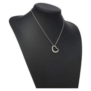 Tiffany & Co. Elsa Peretti Open Heart Pendant Necklace Sterling Silver
