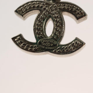 Chanel CC Logo Hoop Earrings Metal