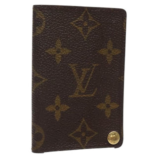 Louis Vuitton Porte Cartes Pression Card Case Monogram Canvas