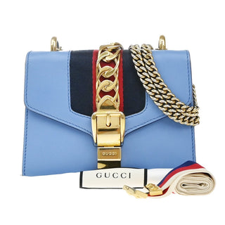 Gucci Sylvie Chain Shoulder Bag Leather