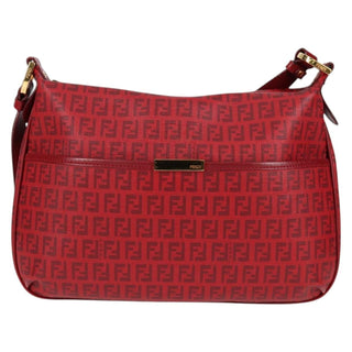 Fendi Front Pocket Messenger Bag Zucchino Coated Canvas