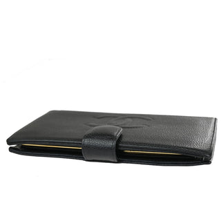 Chanel CC Bifold Wallet Quilted Caviar