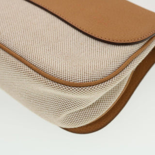 Hermes Colorado Handbag Leather and Toile