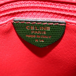 Celine Circle Logo Handbag Leather