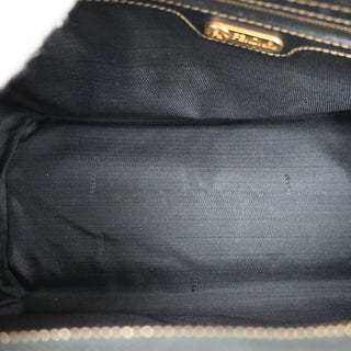Fendi Vintage Pequin Boston Bag Coated Canvas