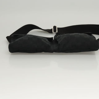 Gucci Vintage Double Belt Bag GG Canvas with Leather