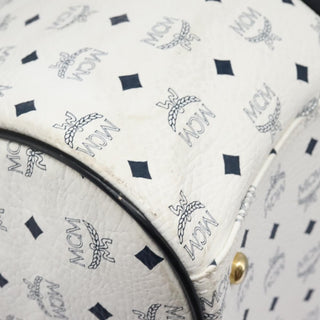 MCM Visetos Handbag Canvas and Leather