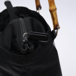 Gucci Vintage Bamboo Handle Tote Nylon