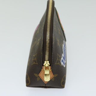 Louis Vuitton Cosmetic Pouch Limited Edition Patches Monogram Canvas