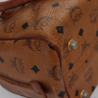 MCM Visetos Handbag Canvas and Leather