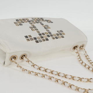 Chanel Mosaic CC Accordion Flap Bag Studded Leather