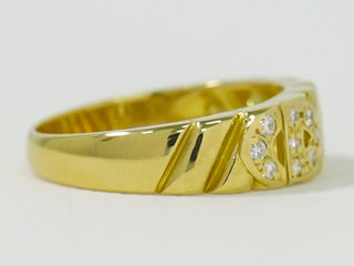 Christian Dior CD ring Yellow Gold and Diamond