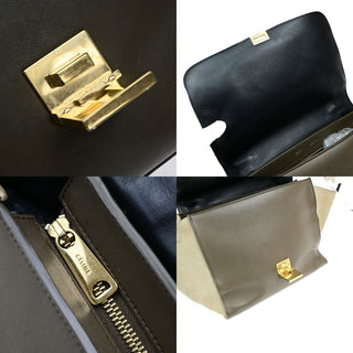Celine Tricolor Trapeze Bag Leather