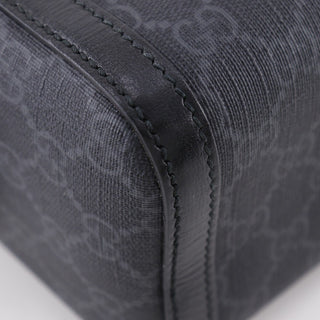 Gucci Interlocking G Patch Zip Around Crossbody Bag GG Supreme Canvas