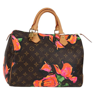 Louis Vuitton Speedy Handbag Limited Edition Monogram Roses