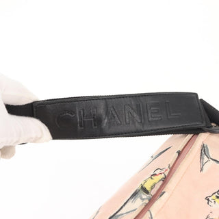 Chanel Ice Cream Sundae Shoulder Bag Printed Canvas