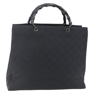 Gucci Vintage Bamboo Handle Tote GG Nylon