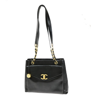 Chanel Timeless CC Pocket Chain Tote Stitched Calfskin