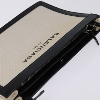 Balenciaga Navy Pochette Canvas and Leather