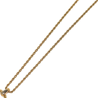 Christian Dior CD Pendant Necklace Gold-plated